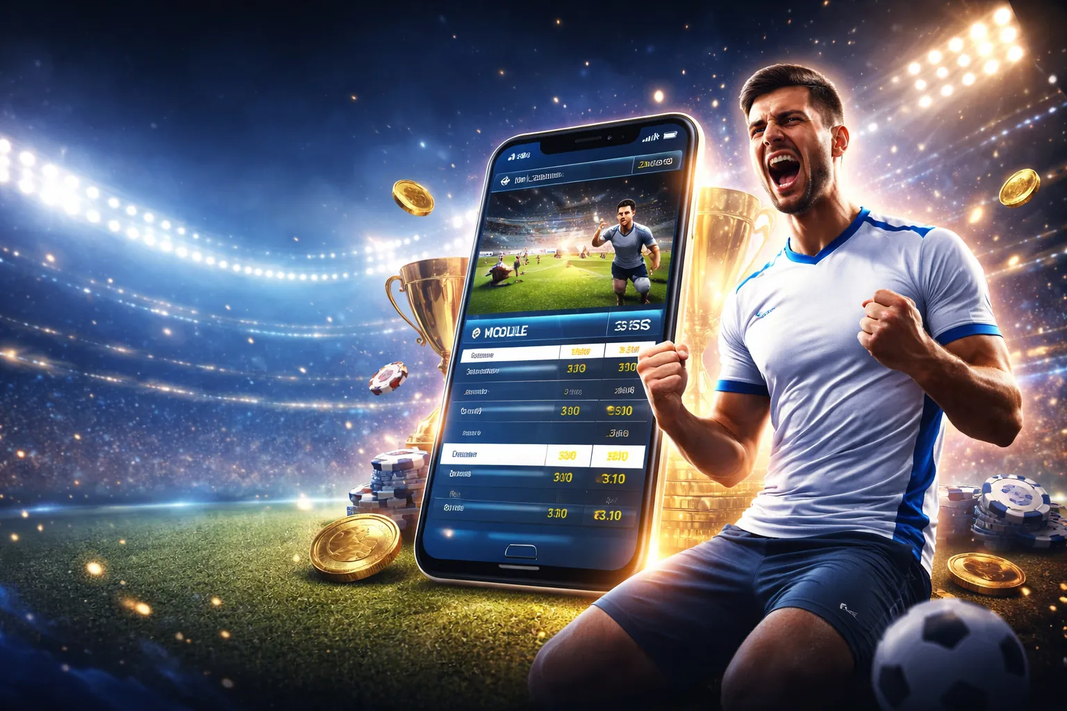 Người đàn ông tập trung cá cược thể thao có trách nhiệm tại g666win