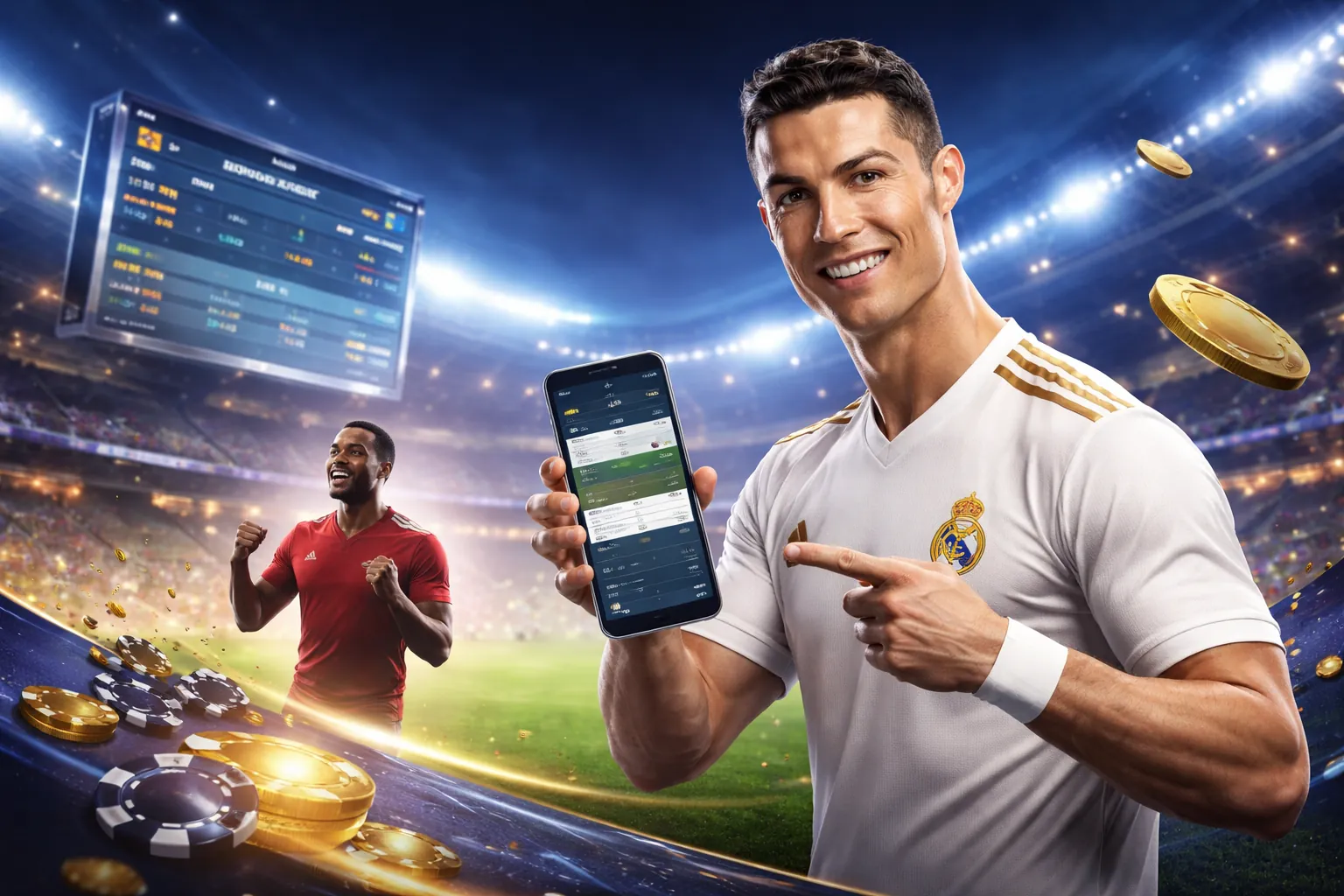 Sân vận động lớn với hoạt động cá cược thể thao g666win